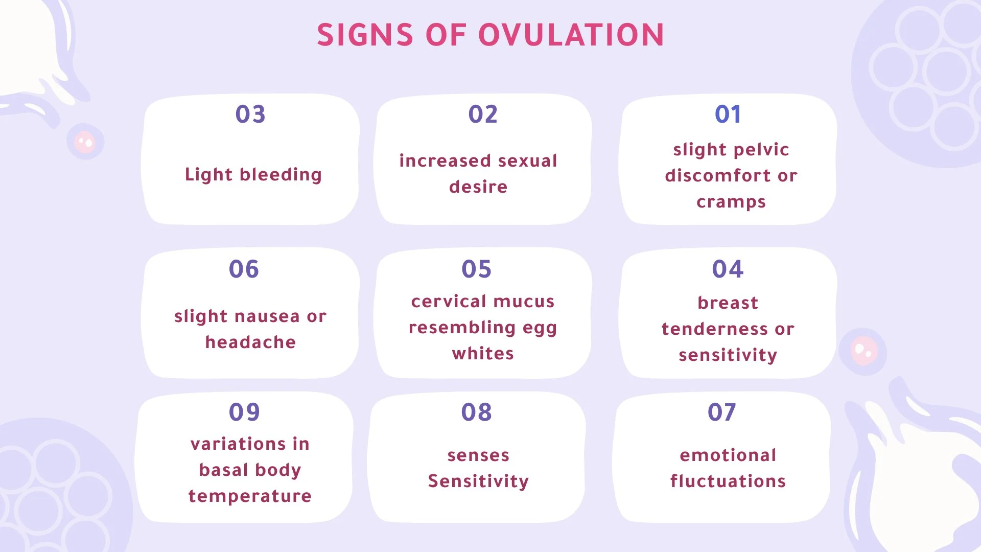 9 signs of ovulation